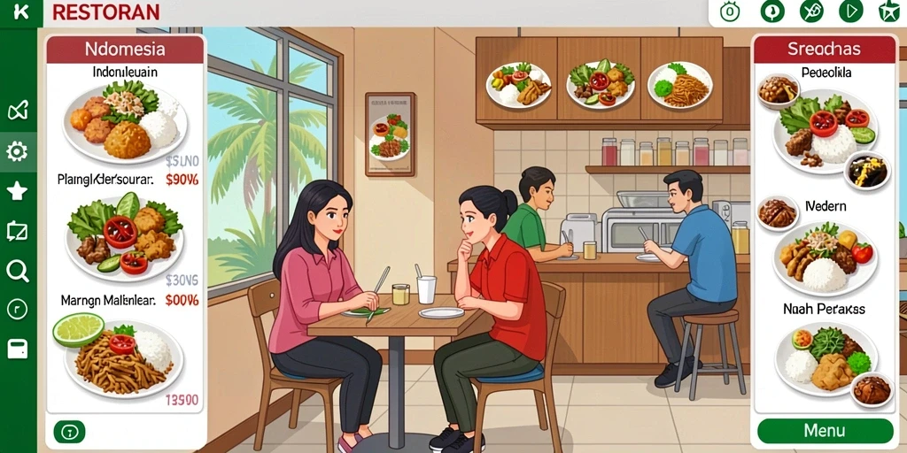 Tampilan antarmuka yang menarik dan modern.