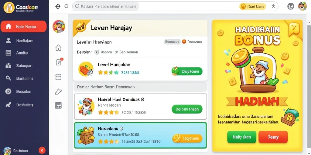 Tampilan antarmuka yang menarik dan user-friendly.