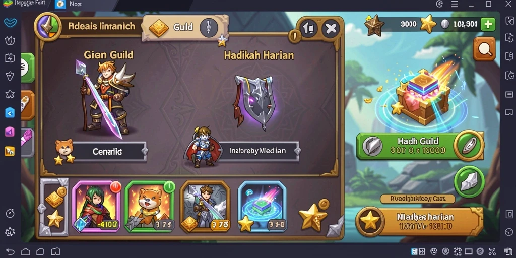 Tampilan level pertama yang penuh warna dan menarik.